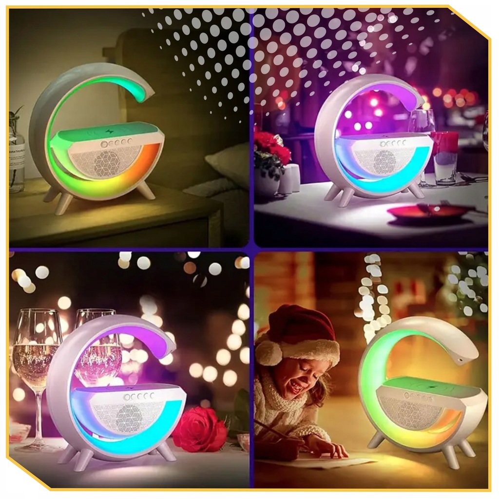 GŁOŚNIK BLUETOOTH BEZPRZEWODOWY PRZENOŚNY MOBILNY PODŚWIETLENIE RGB XXL Kolor wielokolorowy
